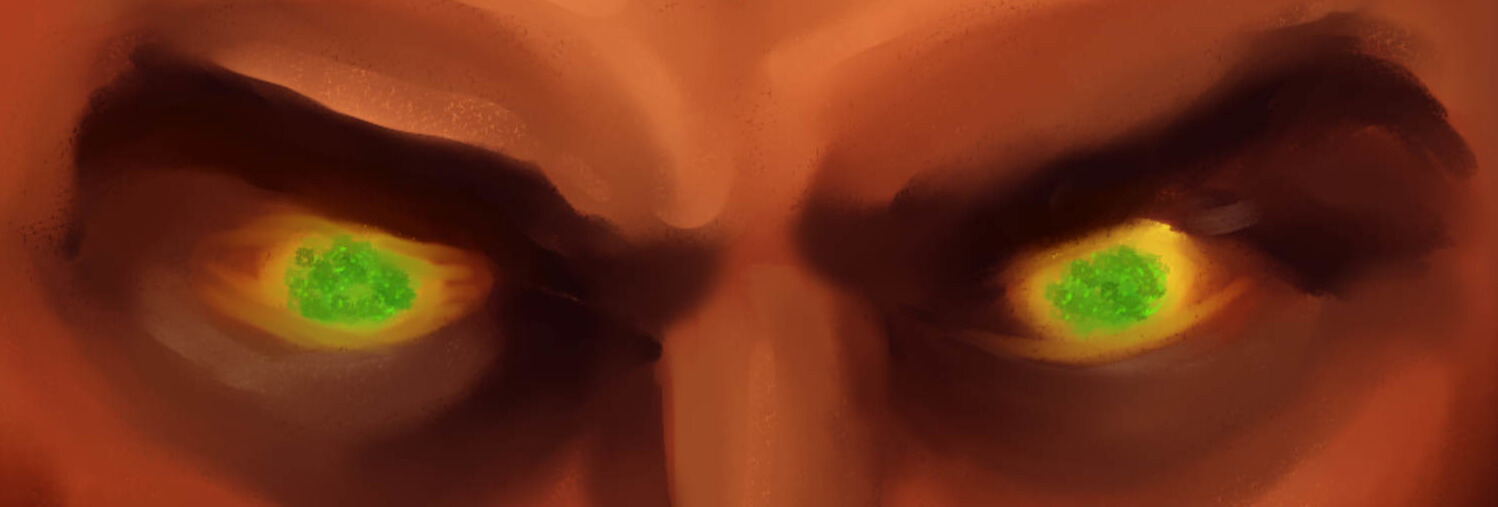 The Reign of the Superman with his K-Metal eyes